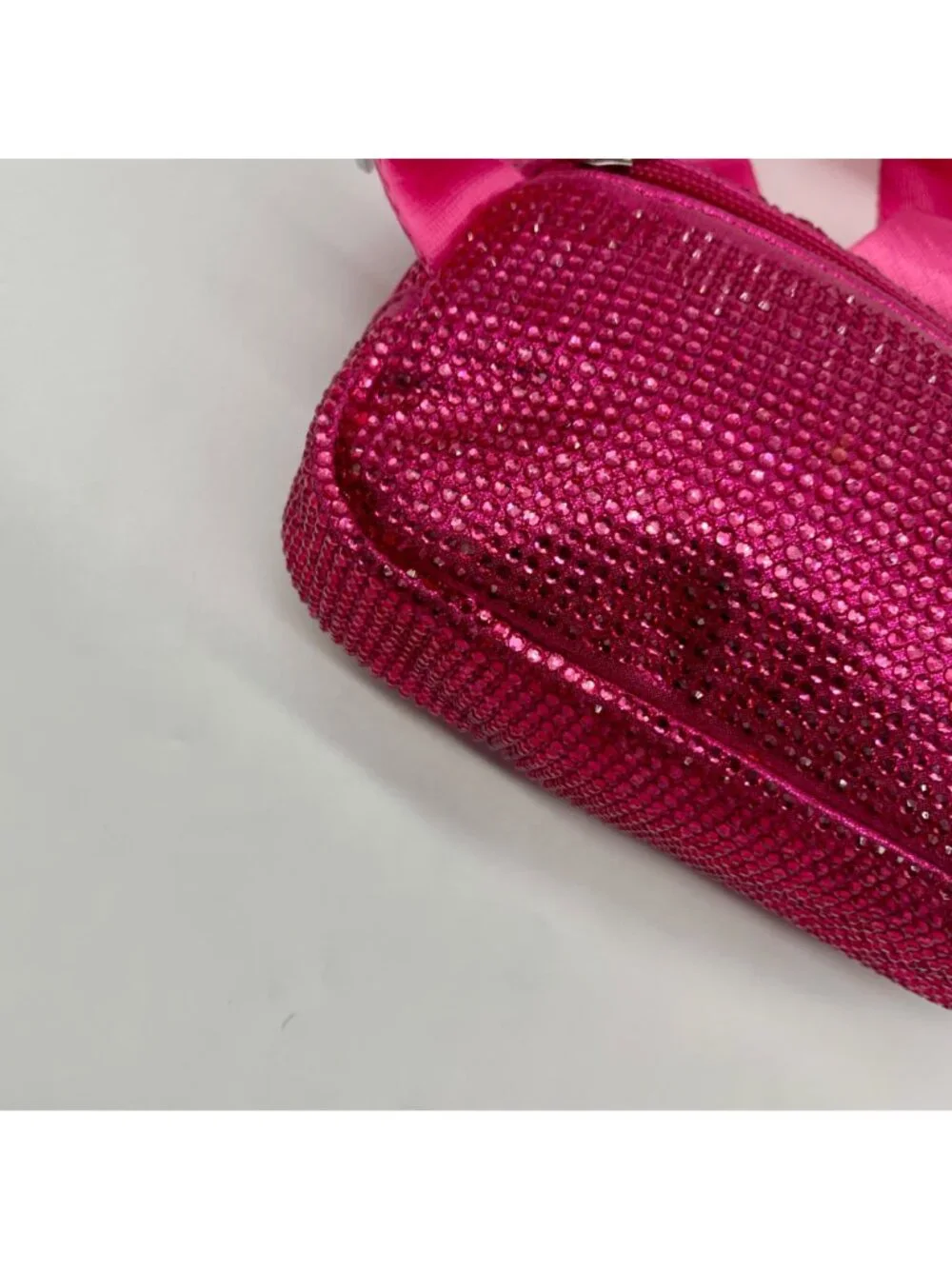 Pink Rhinestone-Embellished Waist Bag - Picture 8 of 10